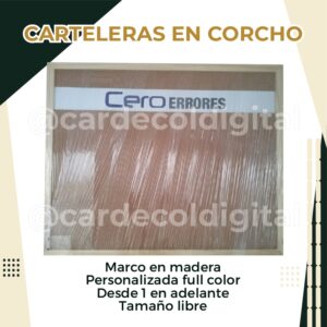 Carteleras en Corcho