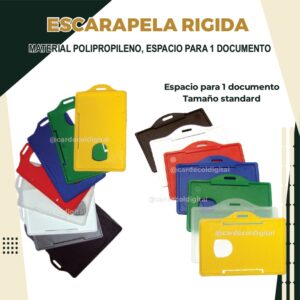 ESCARAPELA RÍGIDA PORTA CARNET