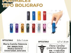 SELLO DE BOLSILLO RETRÁCTIL AUTOENTINTABLE