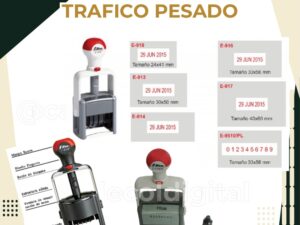 SELLO FECHADOR O FOLIADOR DE TRABAJO PESADO