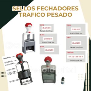 SELLO FECHADOR O FOLIADOR DE TRABAJO PESADO