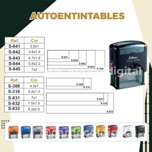SELLO DE ESCRITORIO AUTOENTINTABLE